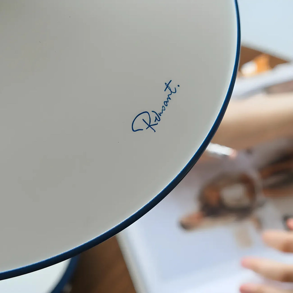 Contemporary Iron Arc Table Lamp in White for Living Room