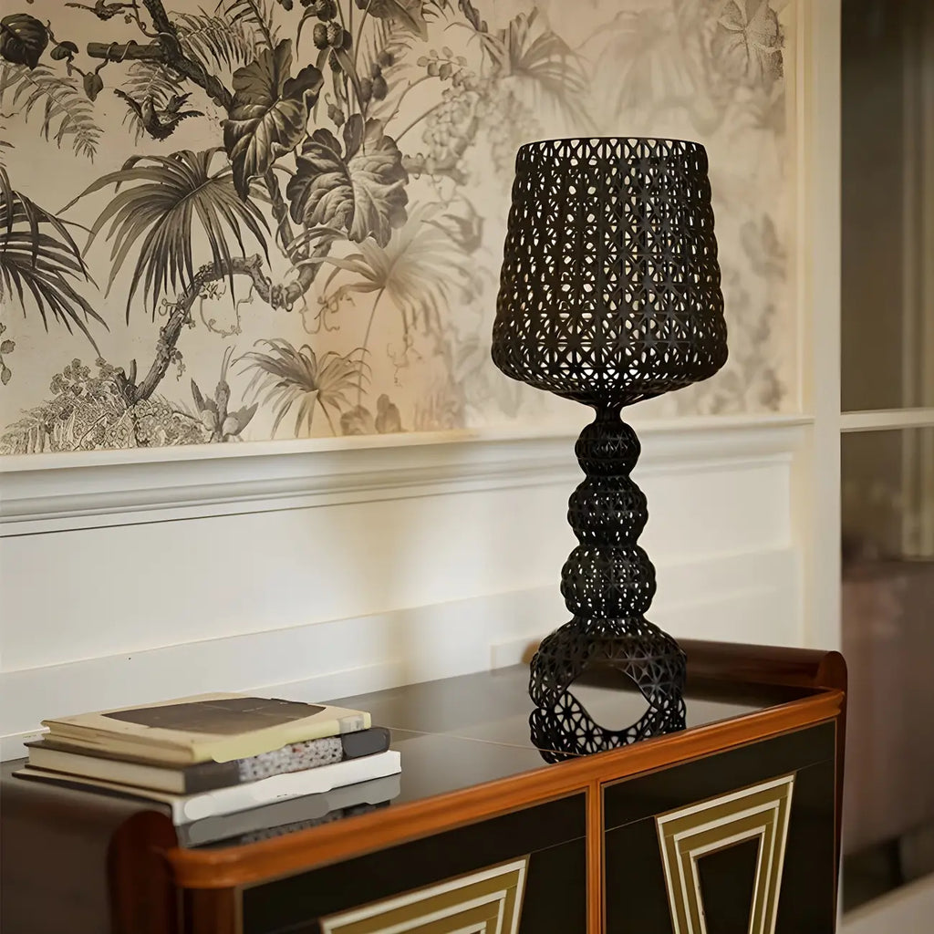 Stylish Black Acrylic Tripod Table Lamp for Residential