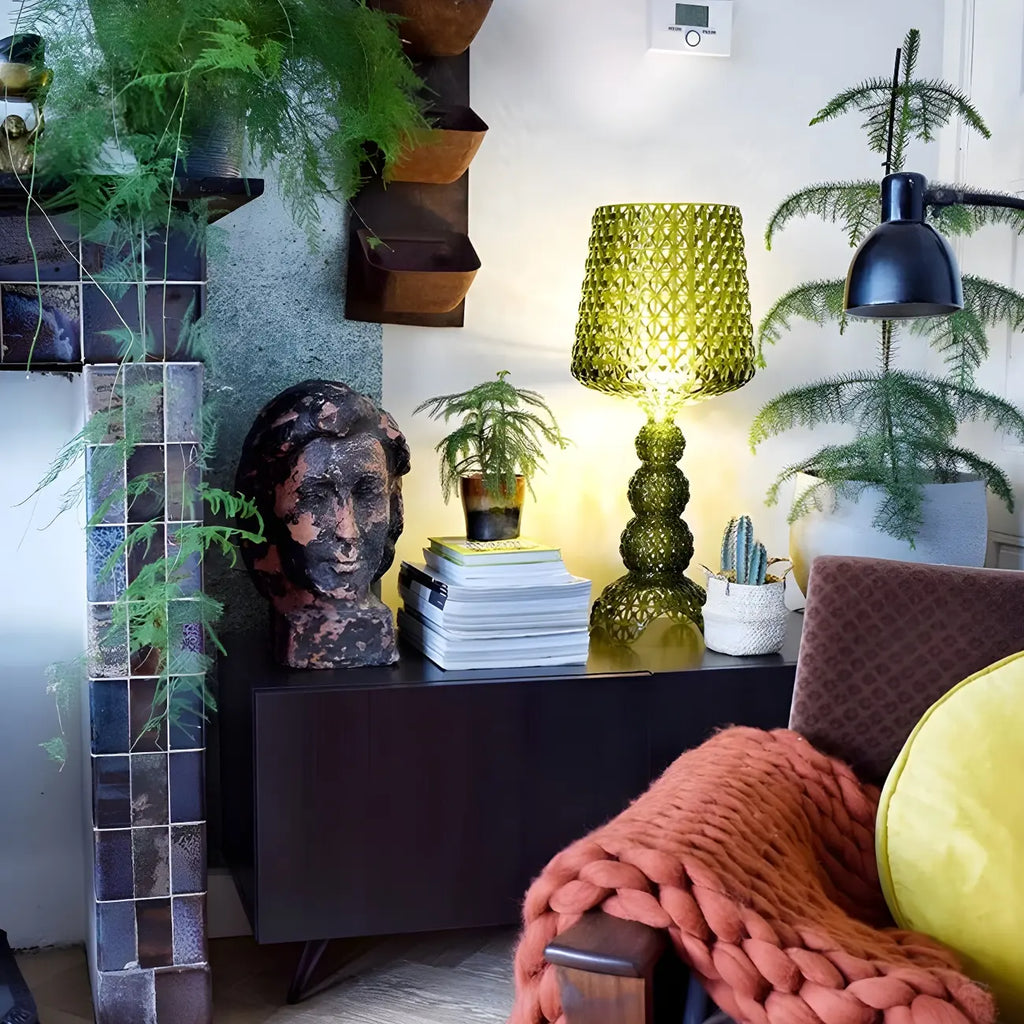 Stylish Black Acrylic Tripod Table Lamp for Residential