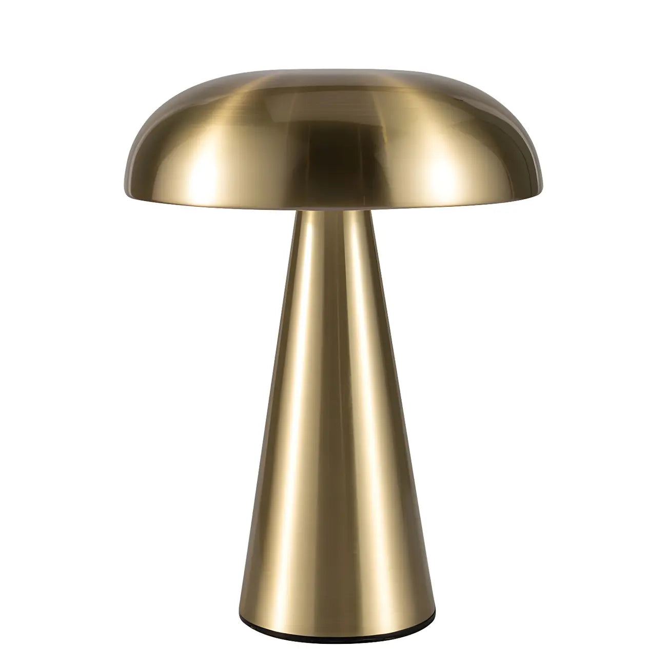 Contemporary Brass Table Lamp Rechargeable Power for Home