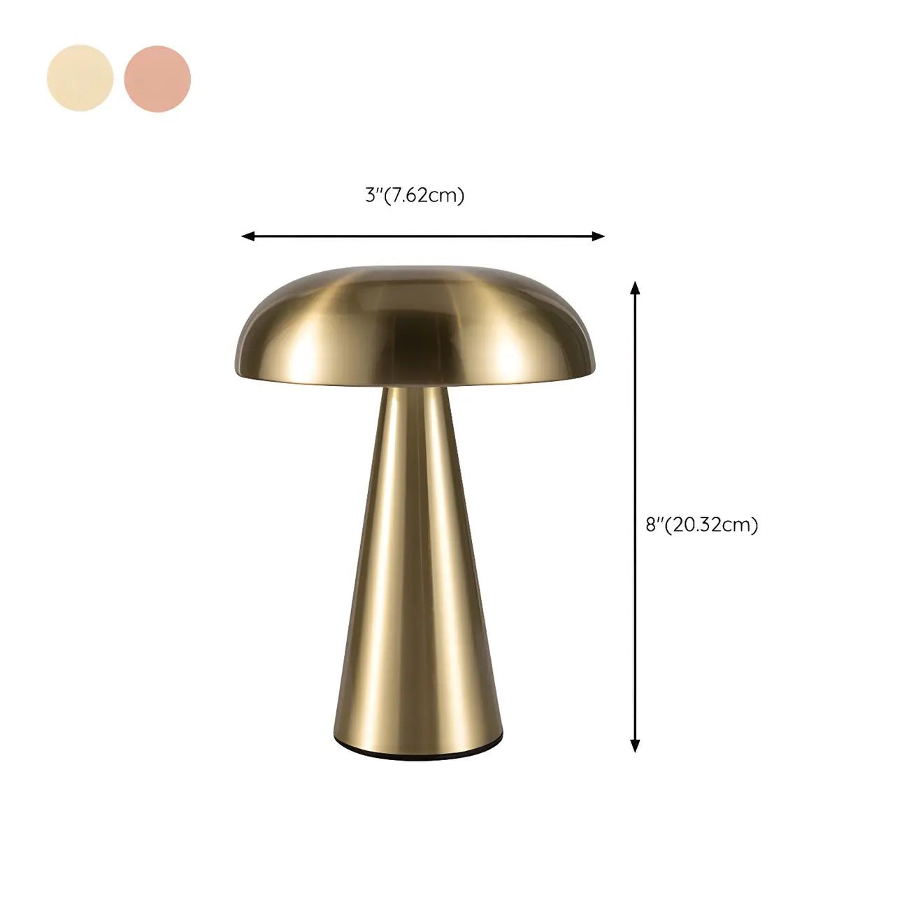 Contemporary Brass Table Lamp Rechargeable Power for Home