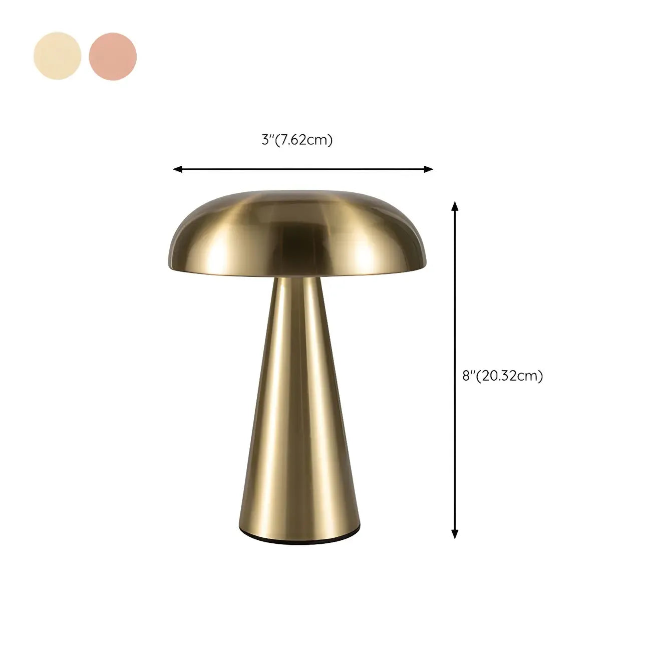 Contemporary Brass Table Lamp Rechargeable Power for Home