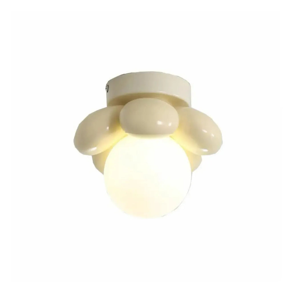 5 to 9 Inch Bi-pin Globe Semi Flush Ceiling Light for Home