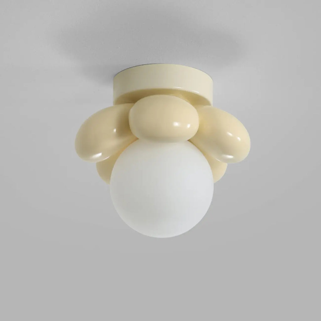 5 to 9 Inch Bi-pin Globe Semi Flush Ceiling Light for Home