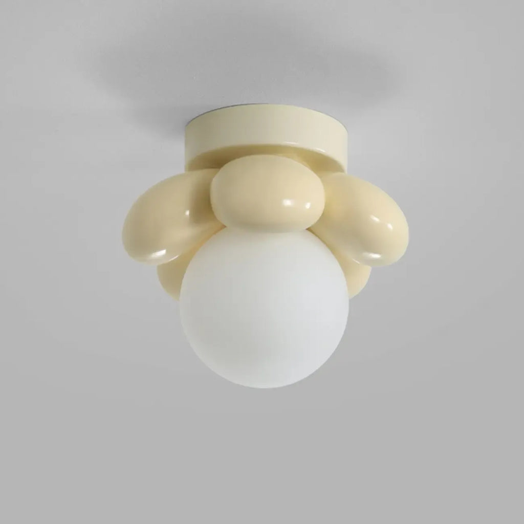 5 to 9 Inch Bi-pin Globe Semi Flush Ceiling Light for Home