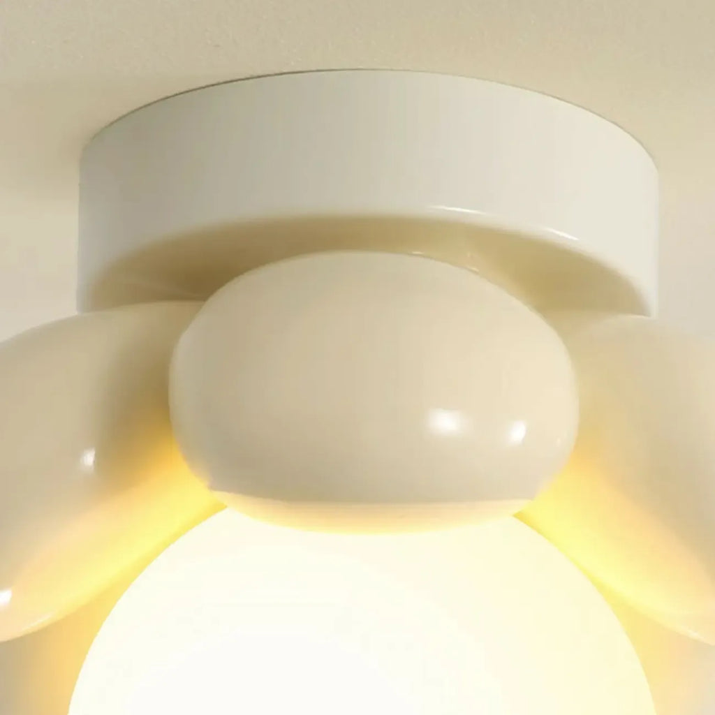 5 to 9 Inch Bi-pin Globe Semi Flush Ceiling Light for Home