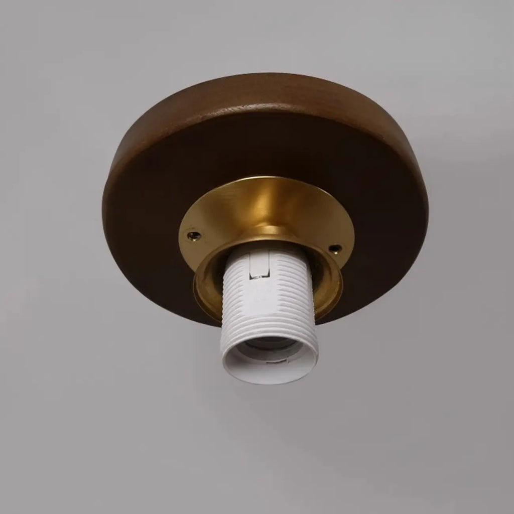 5 to 9 Inch Indoor Semi Flush Ceiling Light with Glass Shade