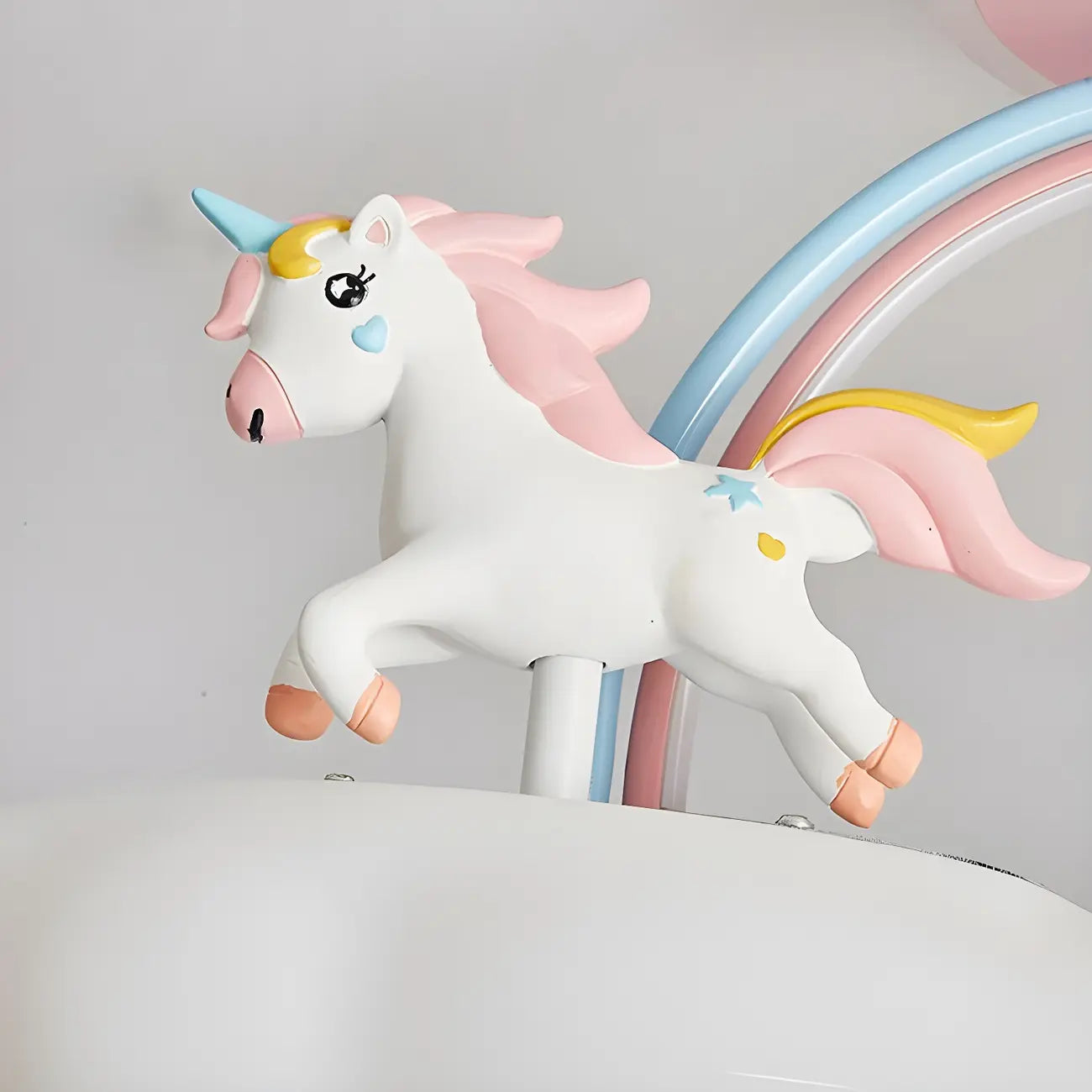 Kids Dimmable Semi-Flush Mount Ceiling Light for Bedroom