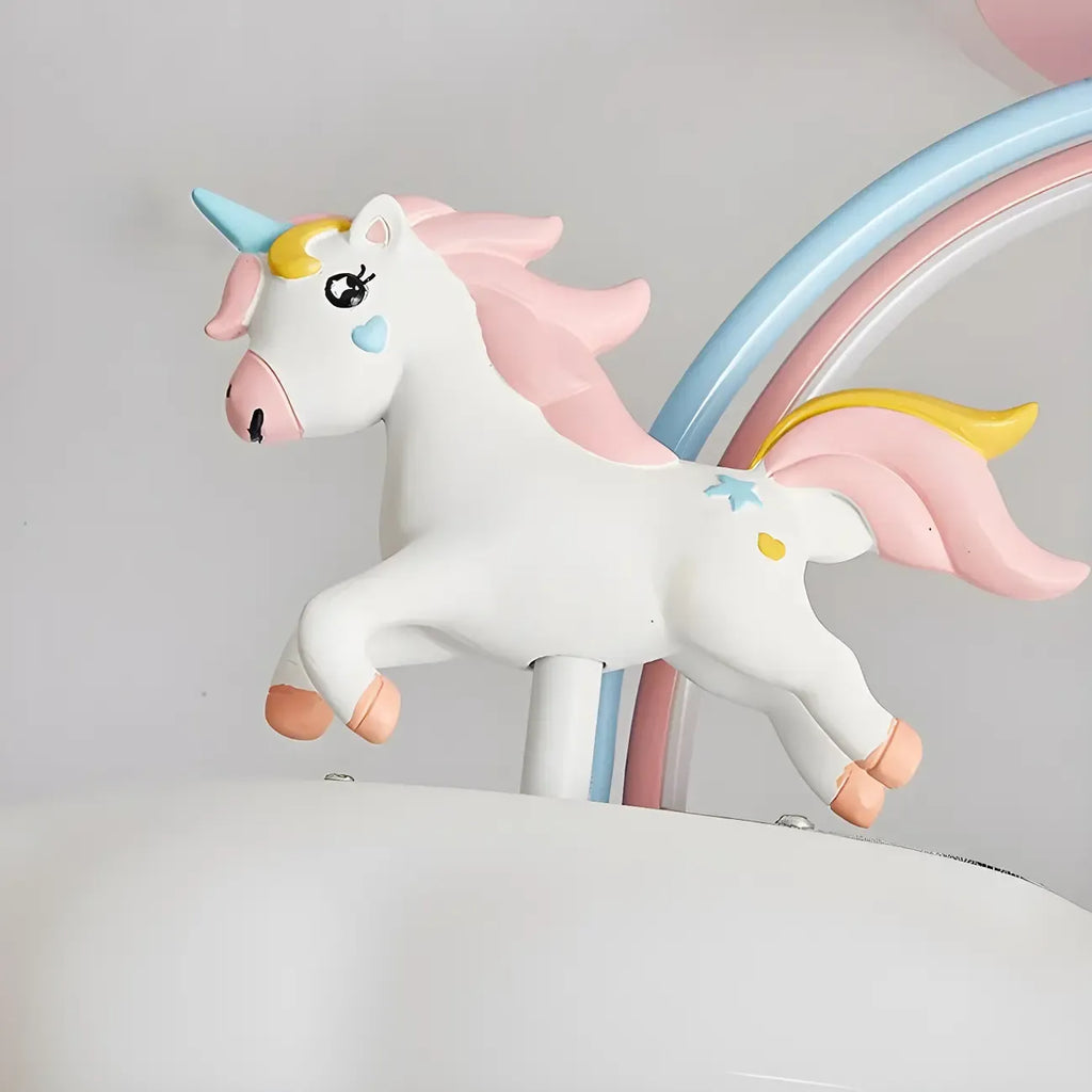 Kids Dimmable Semi-Flush Mount Ceiling Light for Bedroom