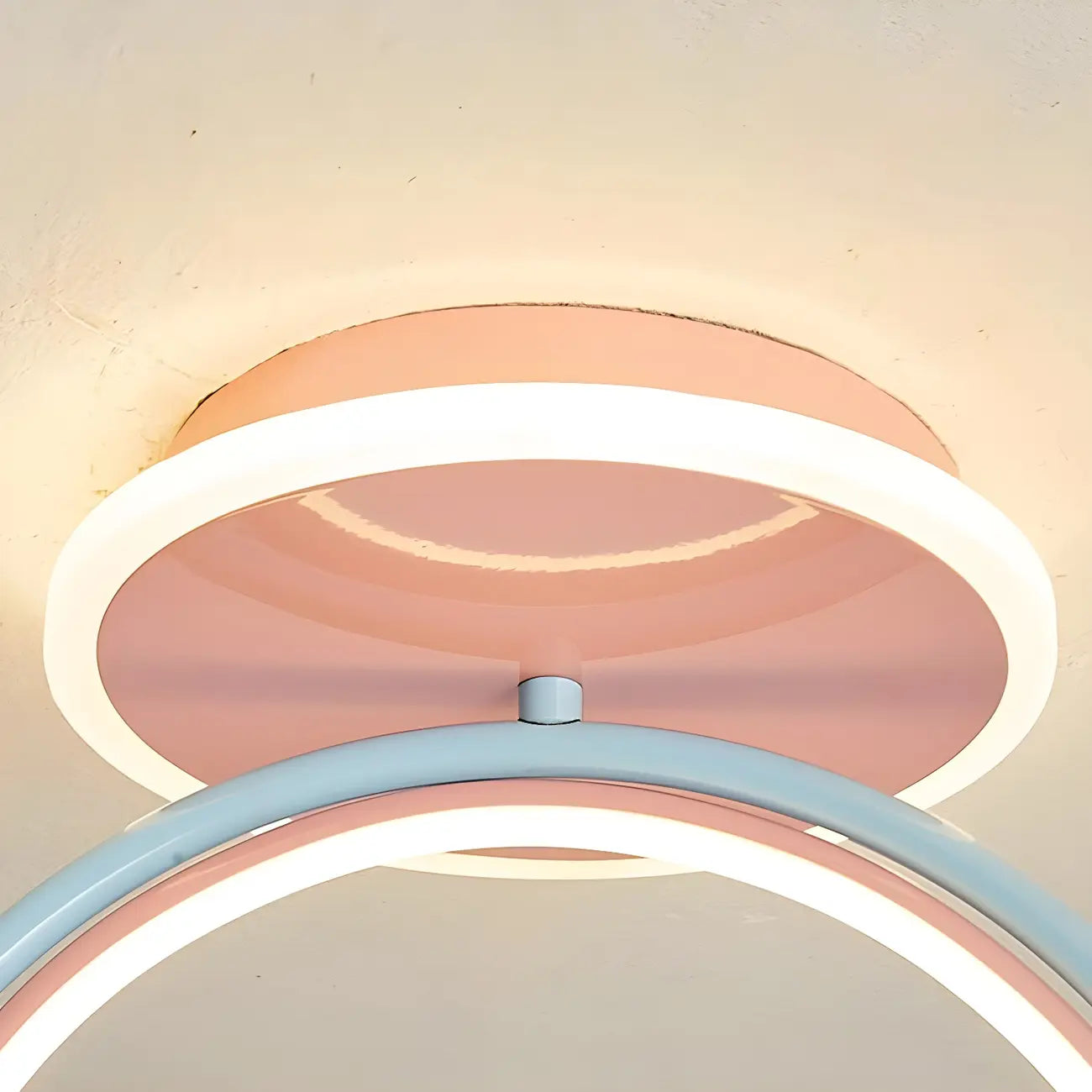 Kids Dimmable Semi-Flush Mount Ceiling Light for Bedroom