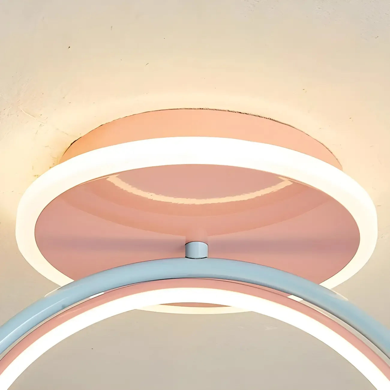 Kids Dimmable Semi-Flush Mount Ceiling Light for Bedroom