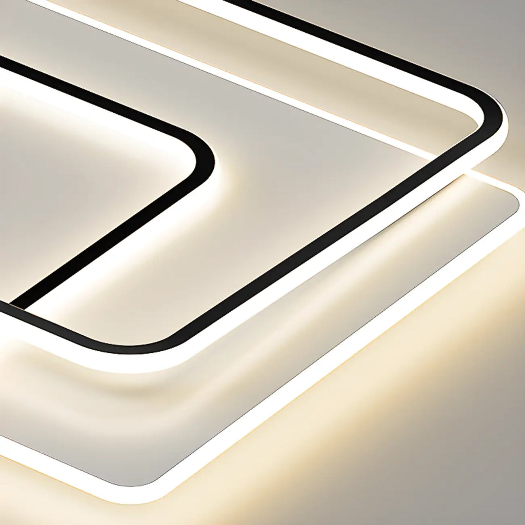 Modern LED Flush Ceiling Light with Third Gear Dimming