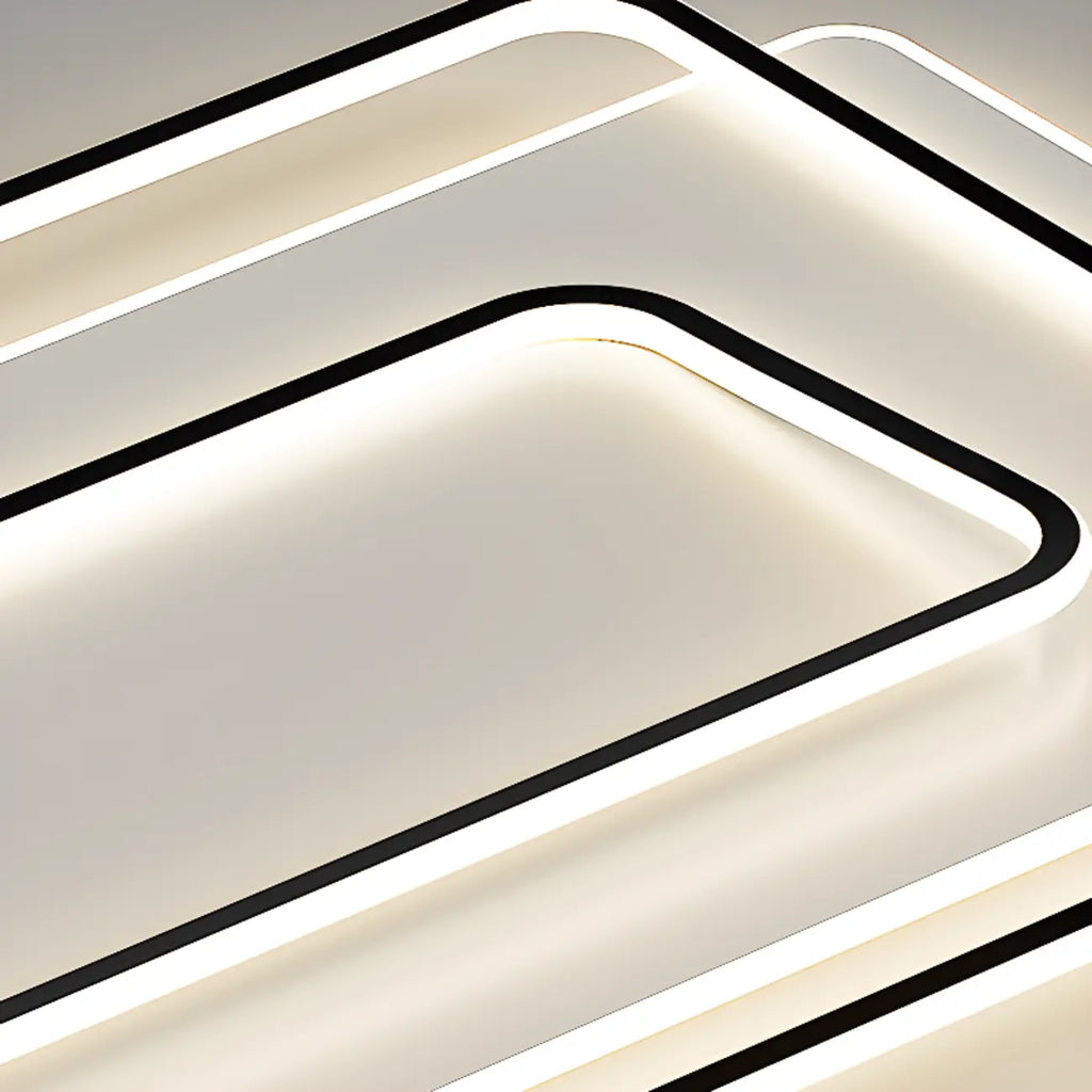 Modern LED Flush Ceiling Light with Third Gear Dimming