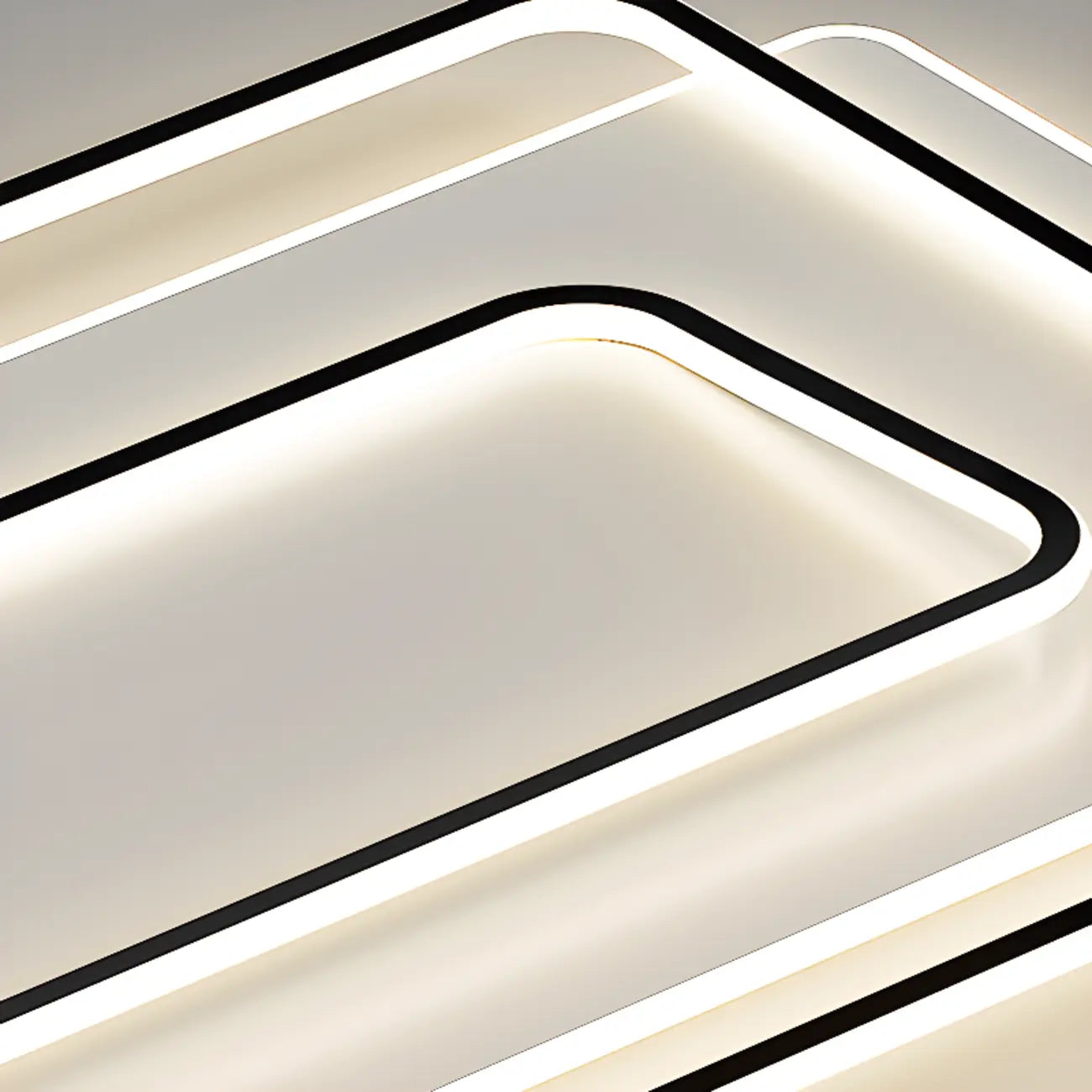 Modern LED Flush Ceiling Light with Third Gear Dimming