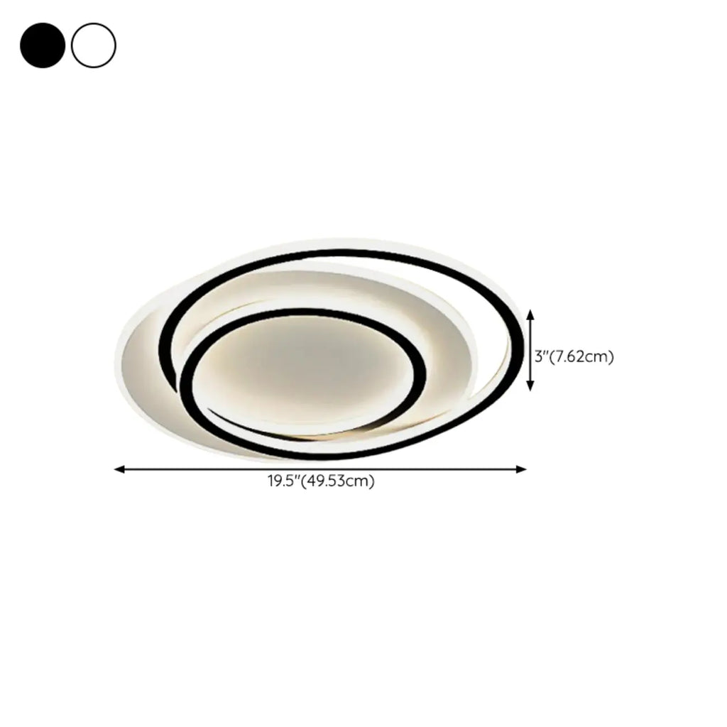 Modern LED Flush Ceiling Light with Third Gear Dimming