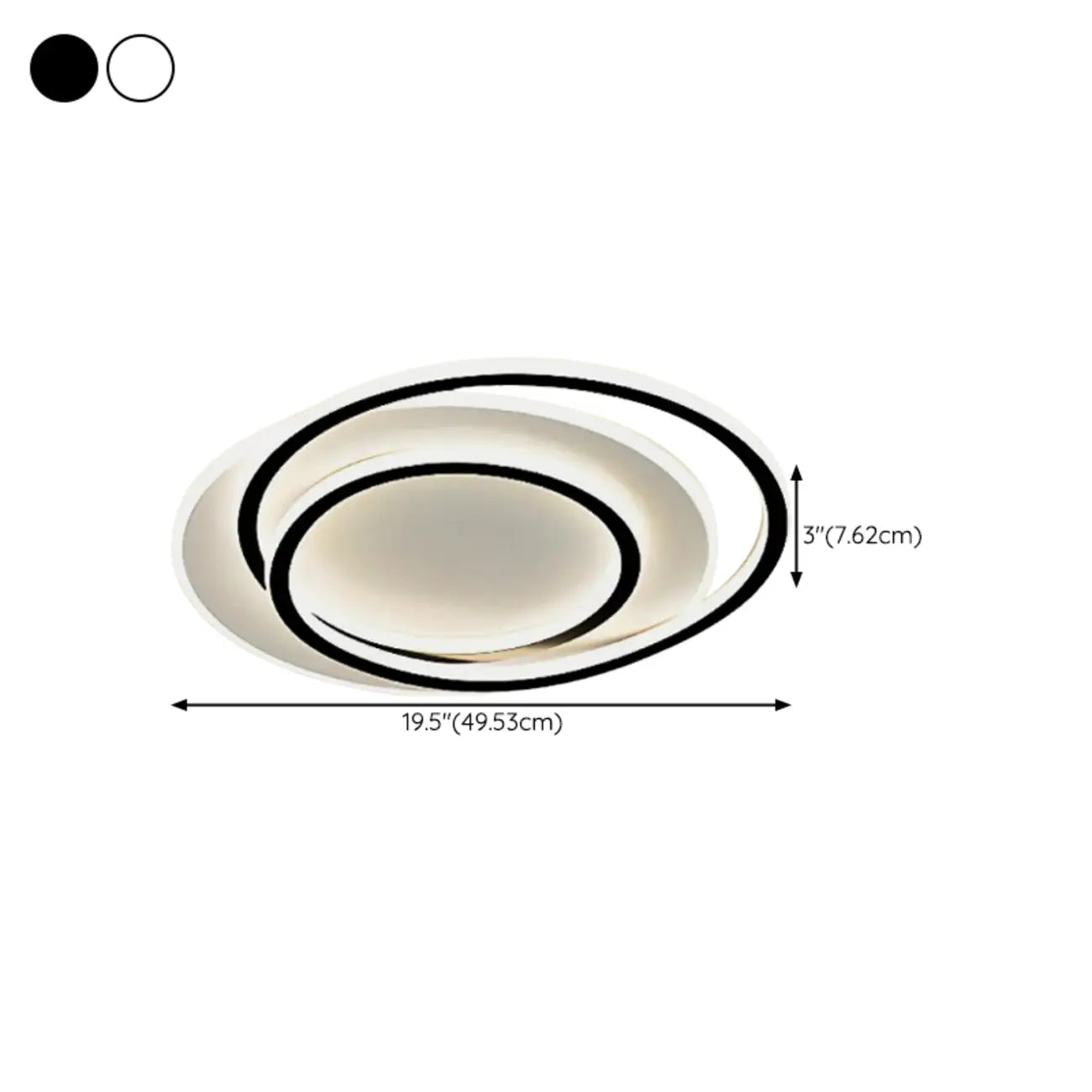Modern LED Flush Ceiling Light with Third Gear Dimming