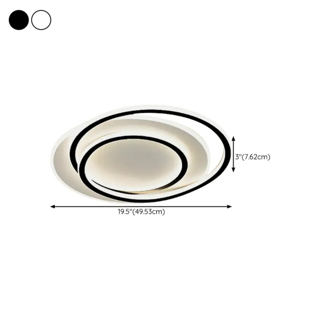 Modern LED Flush Ceiling Light with Third Gear Dimming
