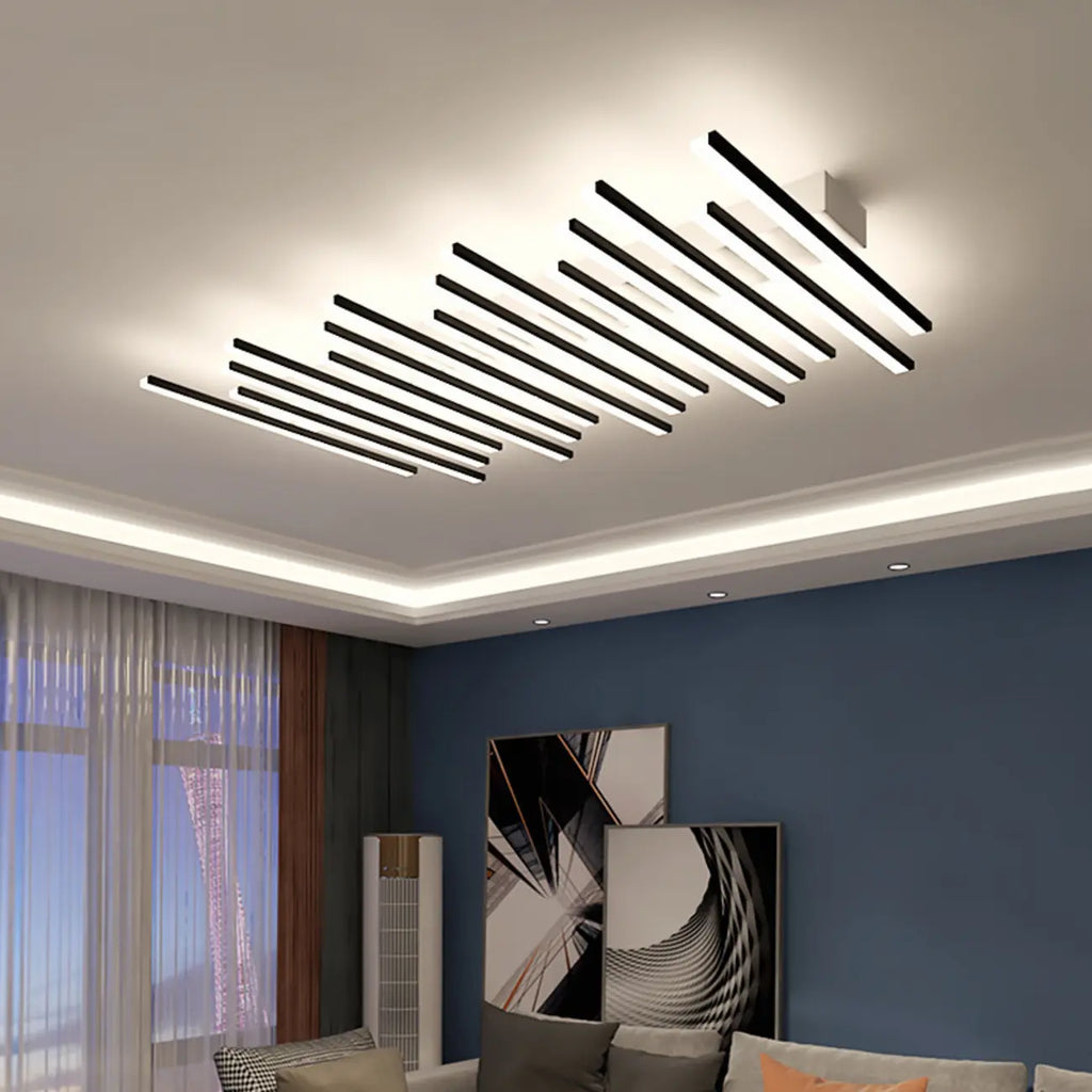 Linear LED Semi Flush Ceiling Light for Residential Use