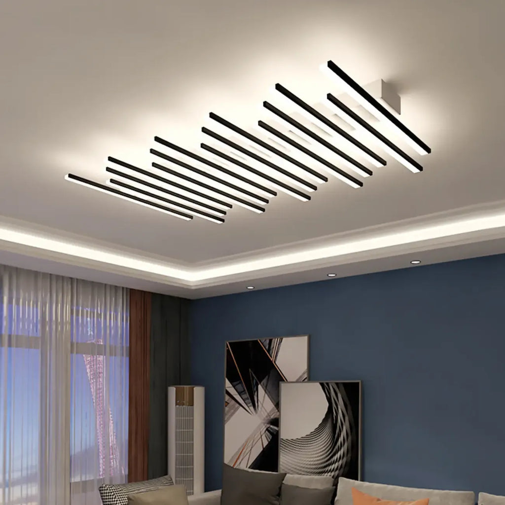 Linear LED Semi Flush Ceiling Light for Residential Use