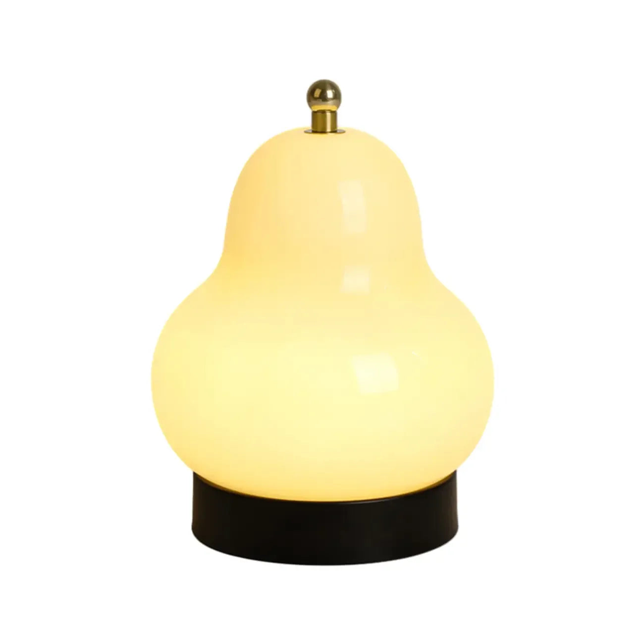 Cute Glass Pear Shape Bedside Lamp Direct Wired Electric