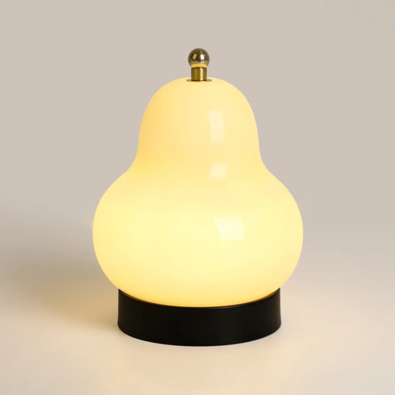 Cute Glass Pear Shape Bedside Lamp Direct Wired Electric