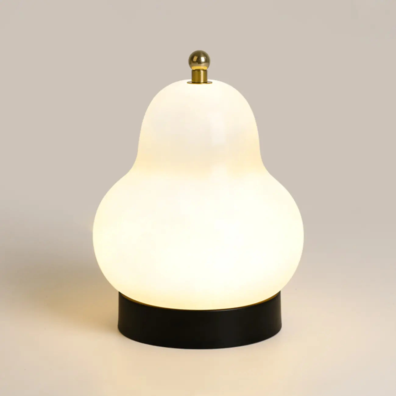 Cute Glass Pear Shape Bedside Lamp Direct Wired Electric