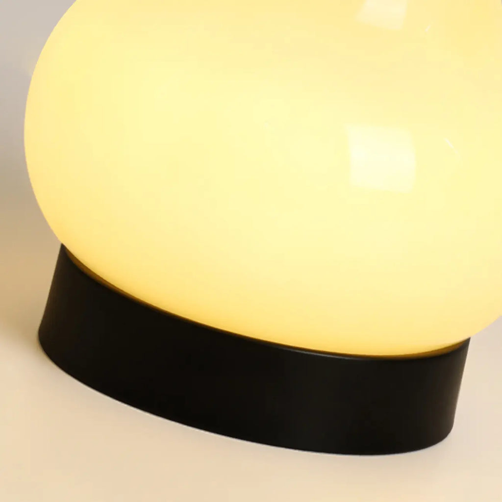 Cute Glass Pear Shape Bedside Lamp Direct Wired Electric