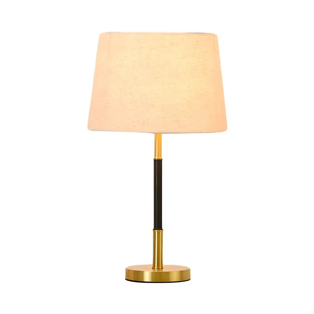 Modern Geometric Gold Table Lamp for Living Room