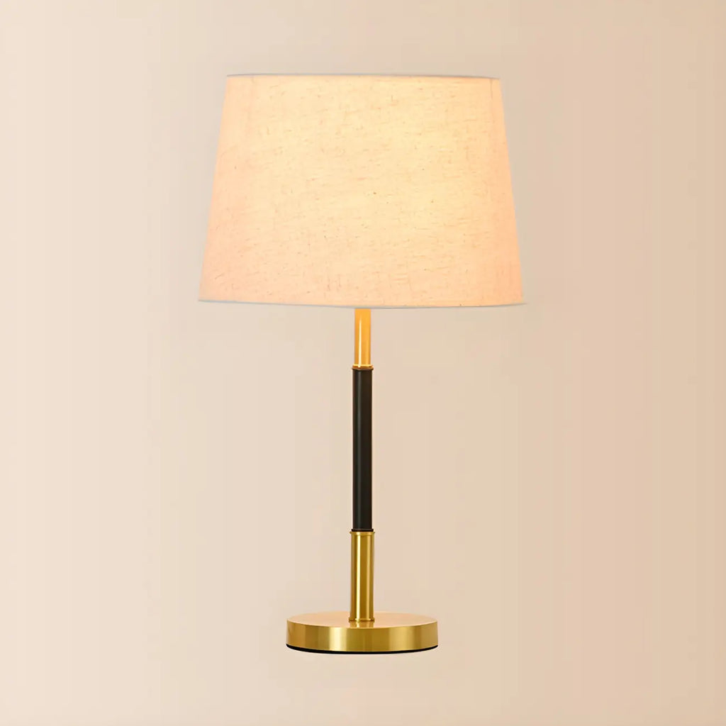 Modern Geometric Gold Table Lamp for Living Room