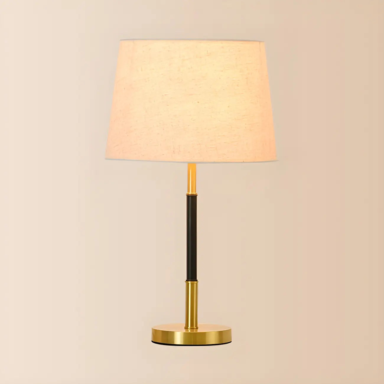 Modern Geometric Gold Table Lamp for Living Room