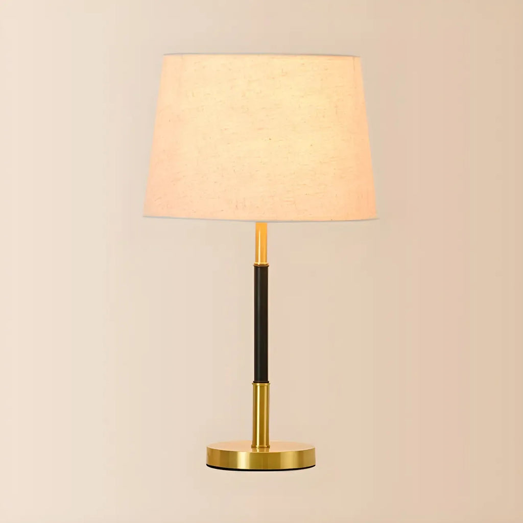 Modern Geometric Gold Table Lamp for Living Room
