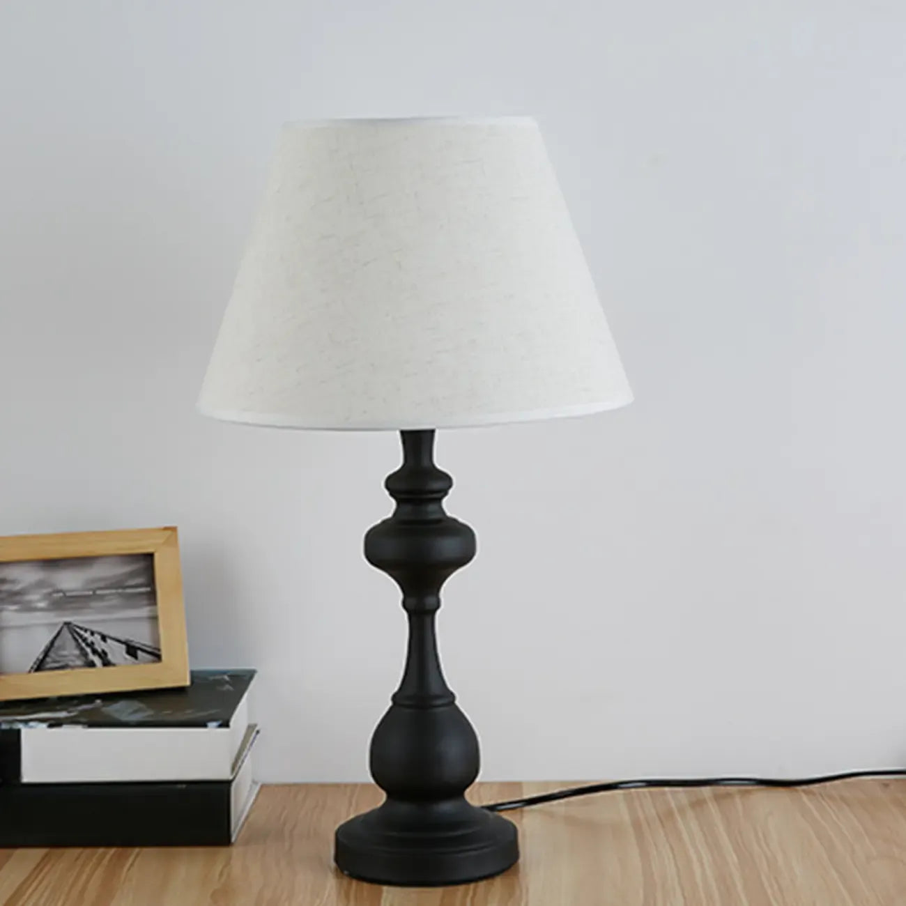 Classic Metal Table Lamp Plug In Electric for Bedroom