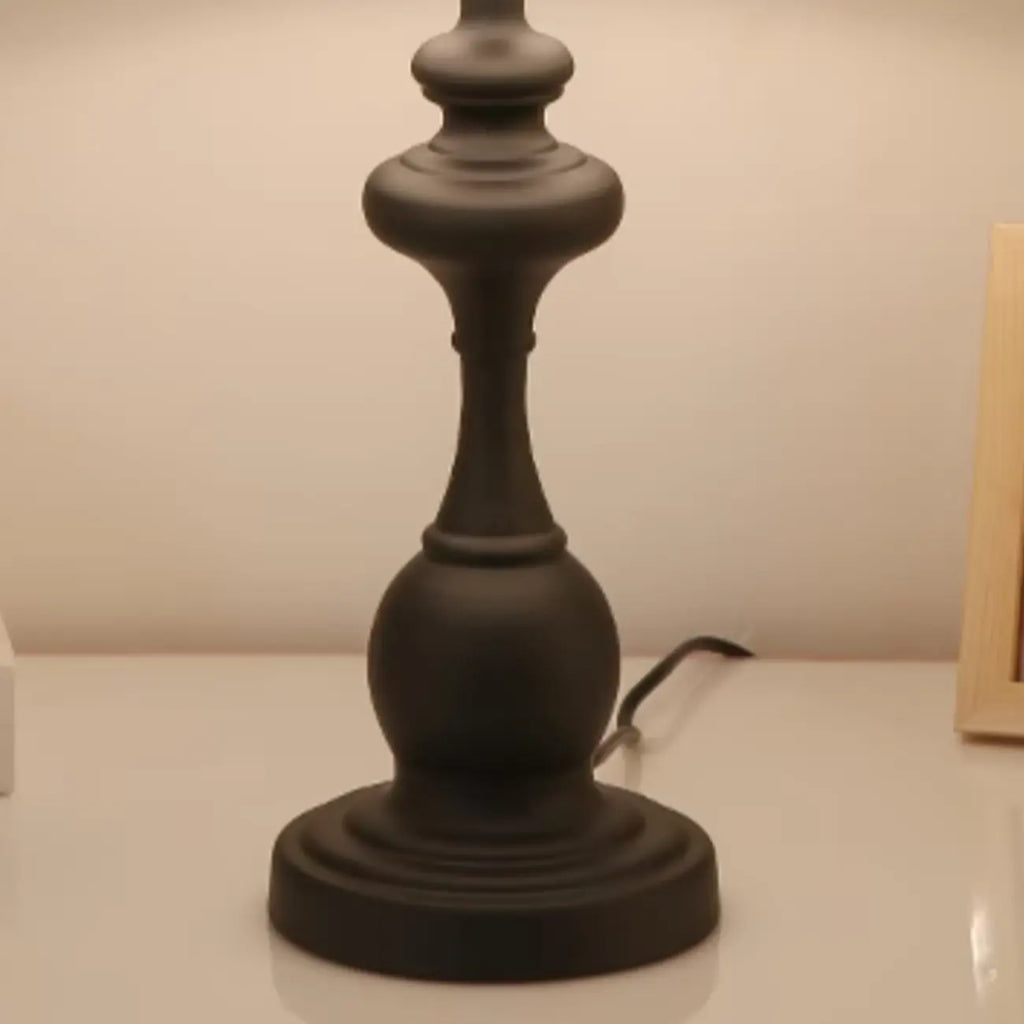 Classic Metal Table Lamp Plug In Electric for Bedroom