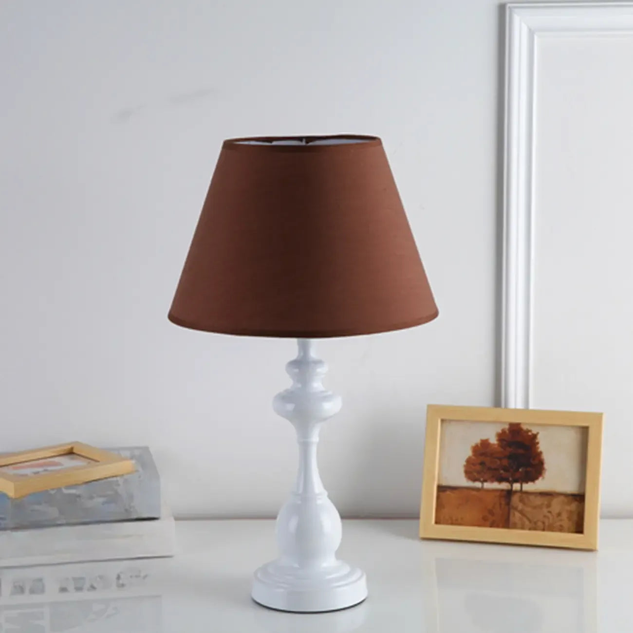 Classic Metal Table Lamp Plug In Electric for Bedroom