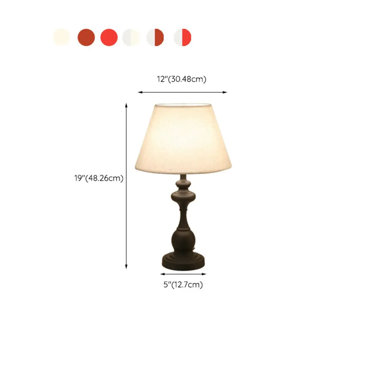 Classic Metal Table Lamp Plug In Electric for Bedroom