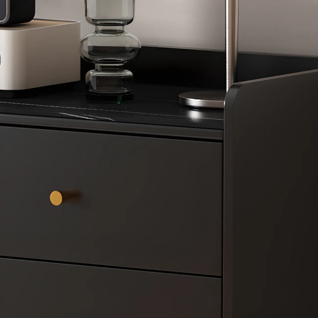 Elegant Black Buffet Cabinet for Modern Living Room Decor