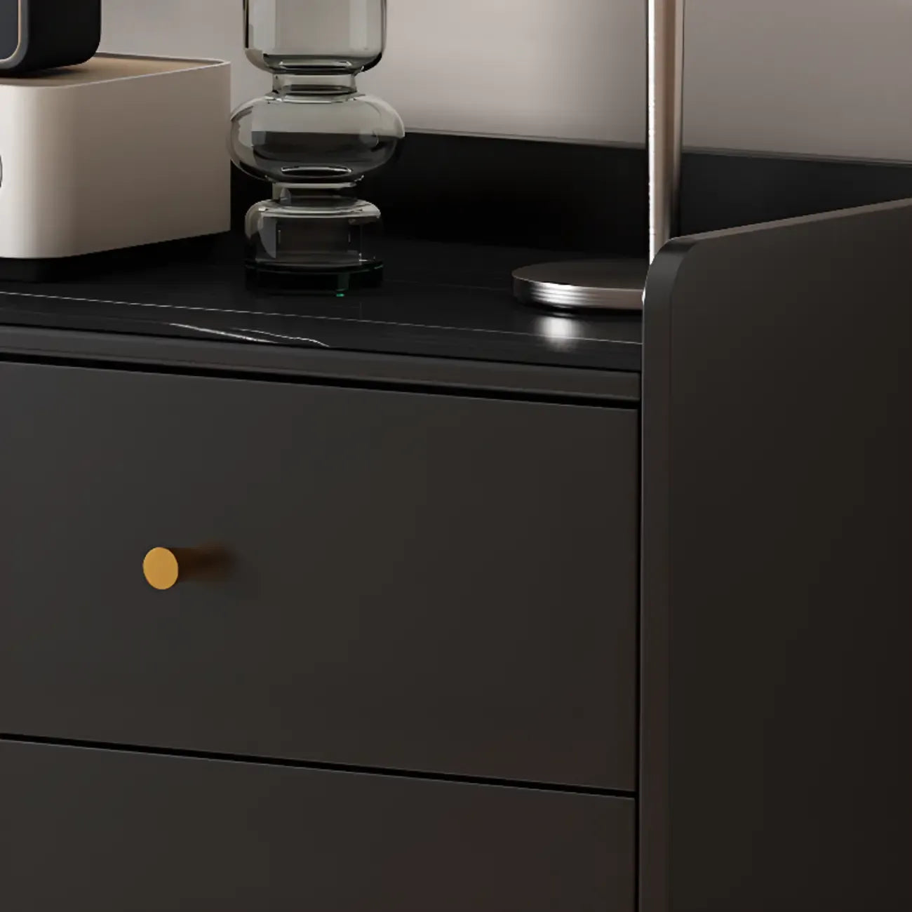 Elegant Black Buffet Cabinet for Modern Living Room Decor