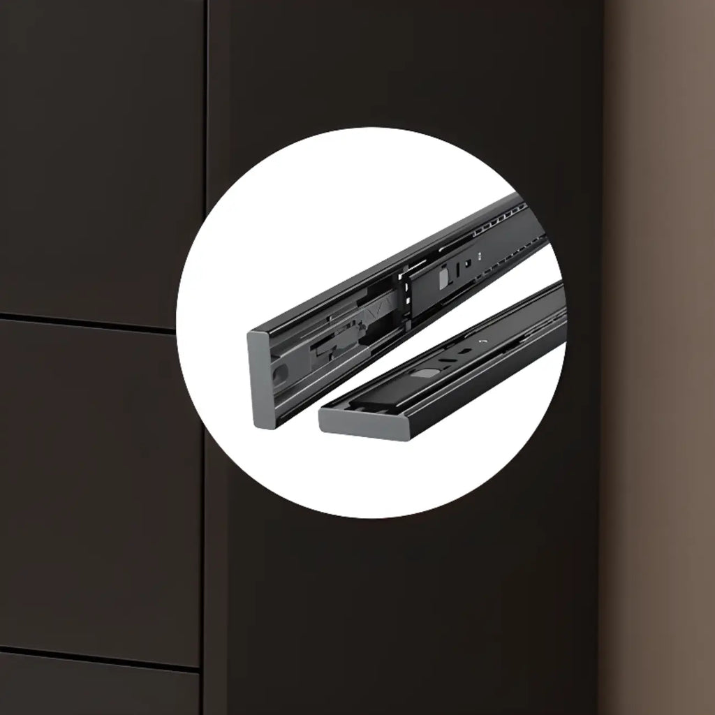 Elegant Black Buffet Cabinet for Modern Living Room Decor