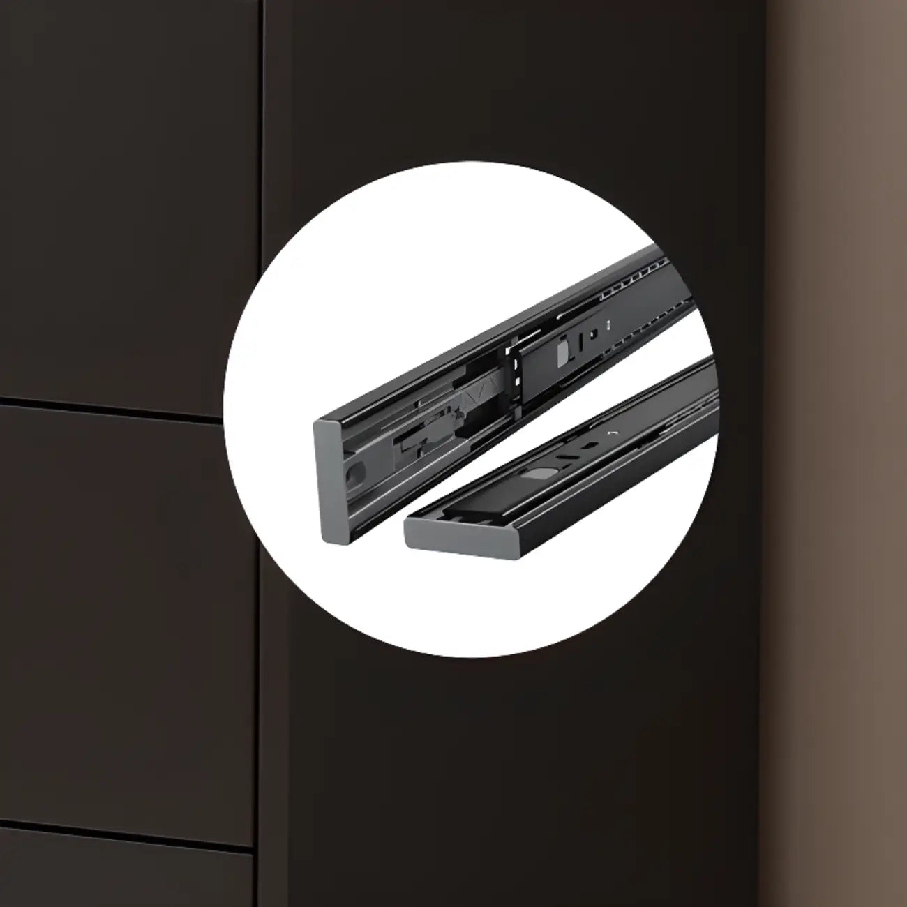 Elegant Black Buffet Cabinet for Modern Living Room Decor