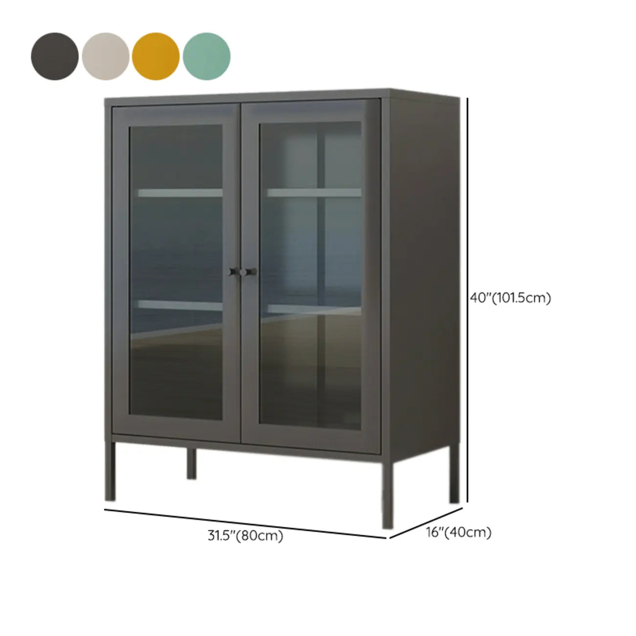 Modern Freestanding Storage Cabinet Suitable for Living Room