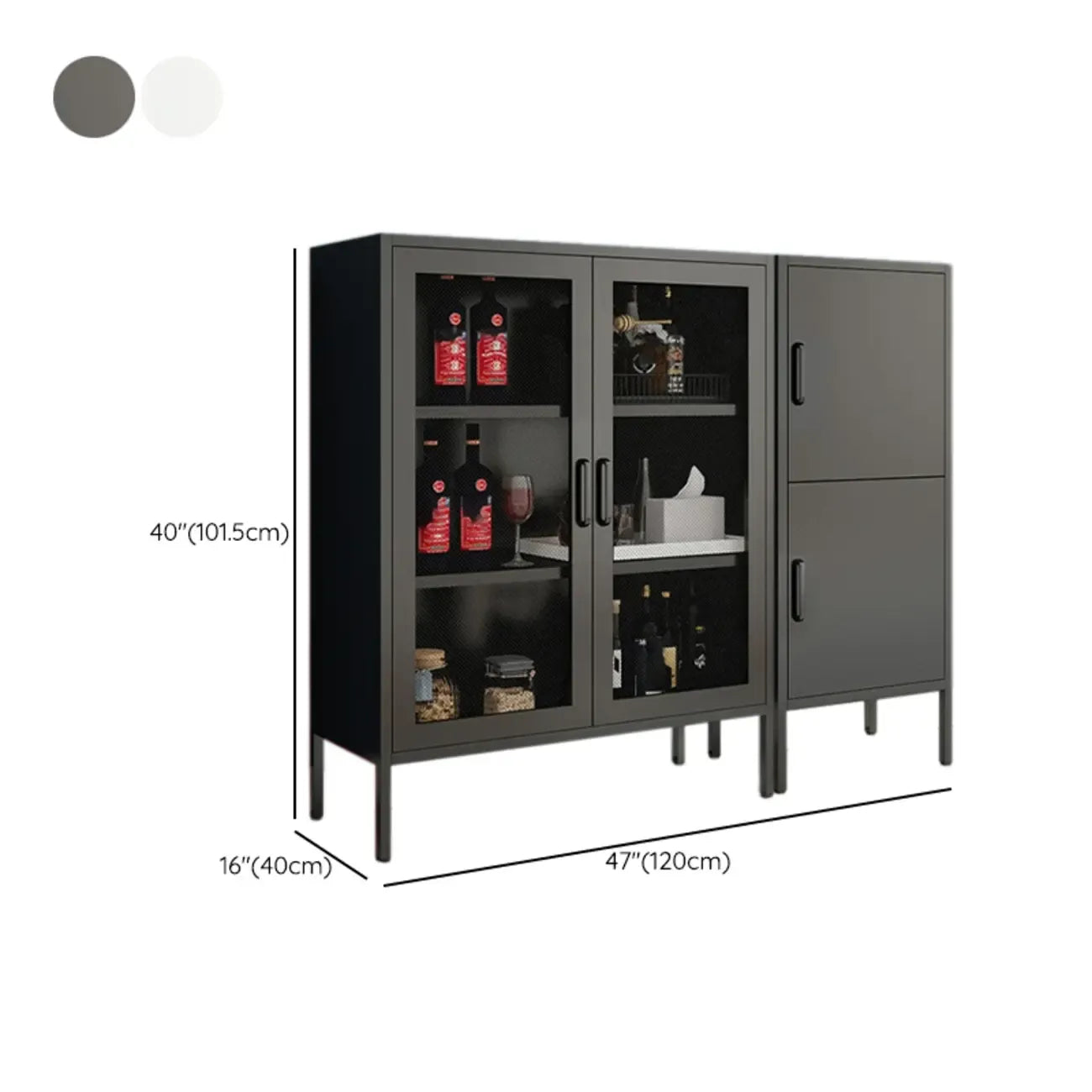 Modern Freestanding Storage Cabinet Suitable for Living Room