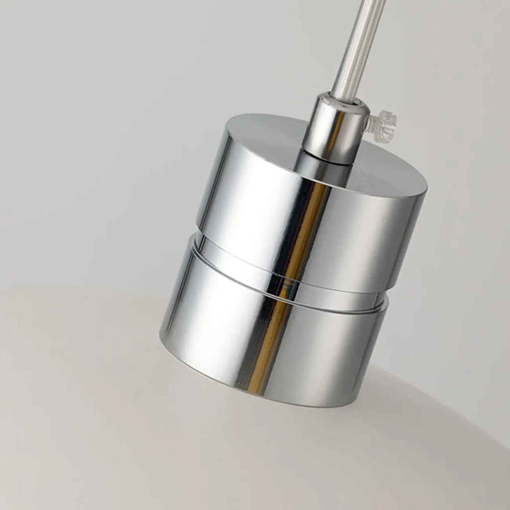 Nordic Cream Glass Dome LED Pendant Light for Living Room