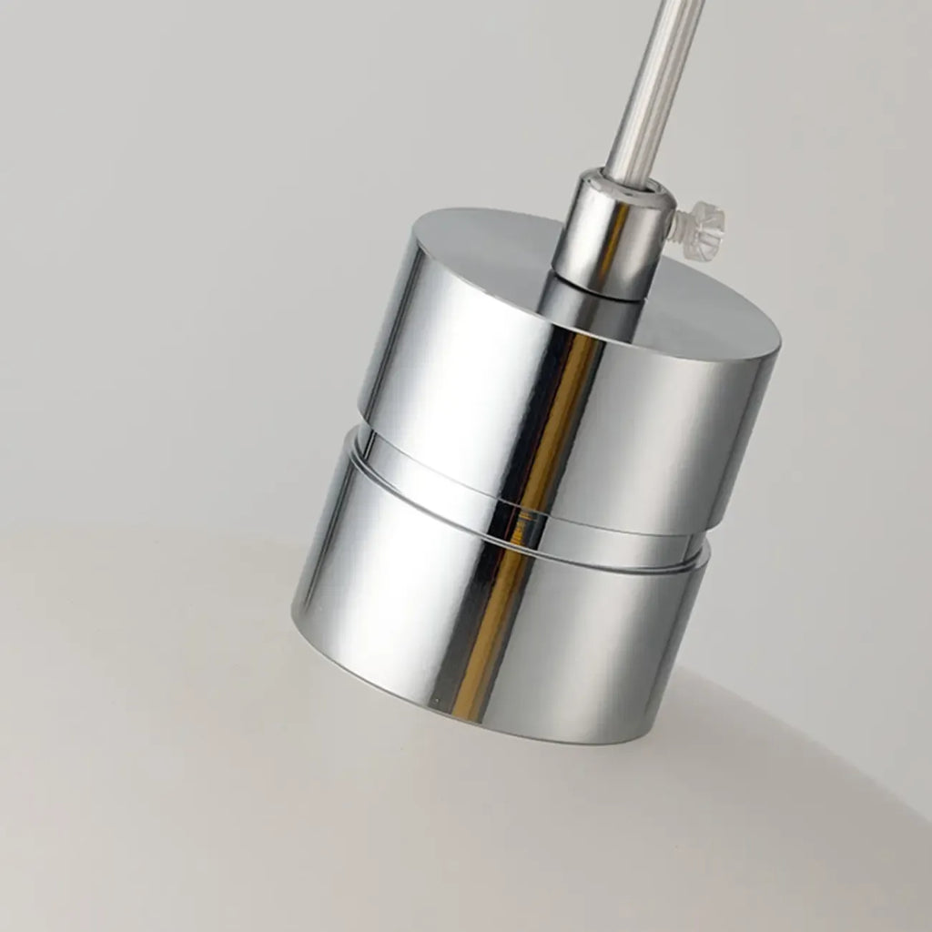 Nordic Cream Glass Dome LED Pendant Light for Living Room