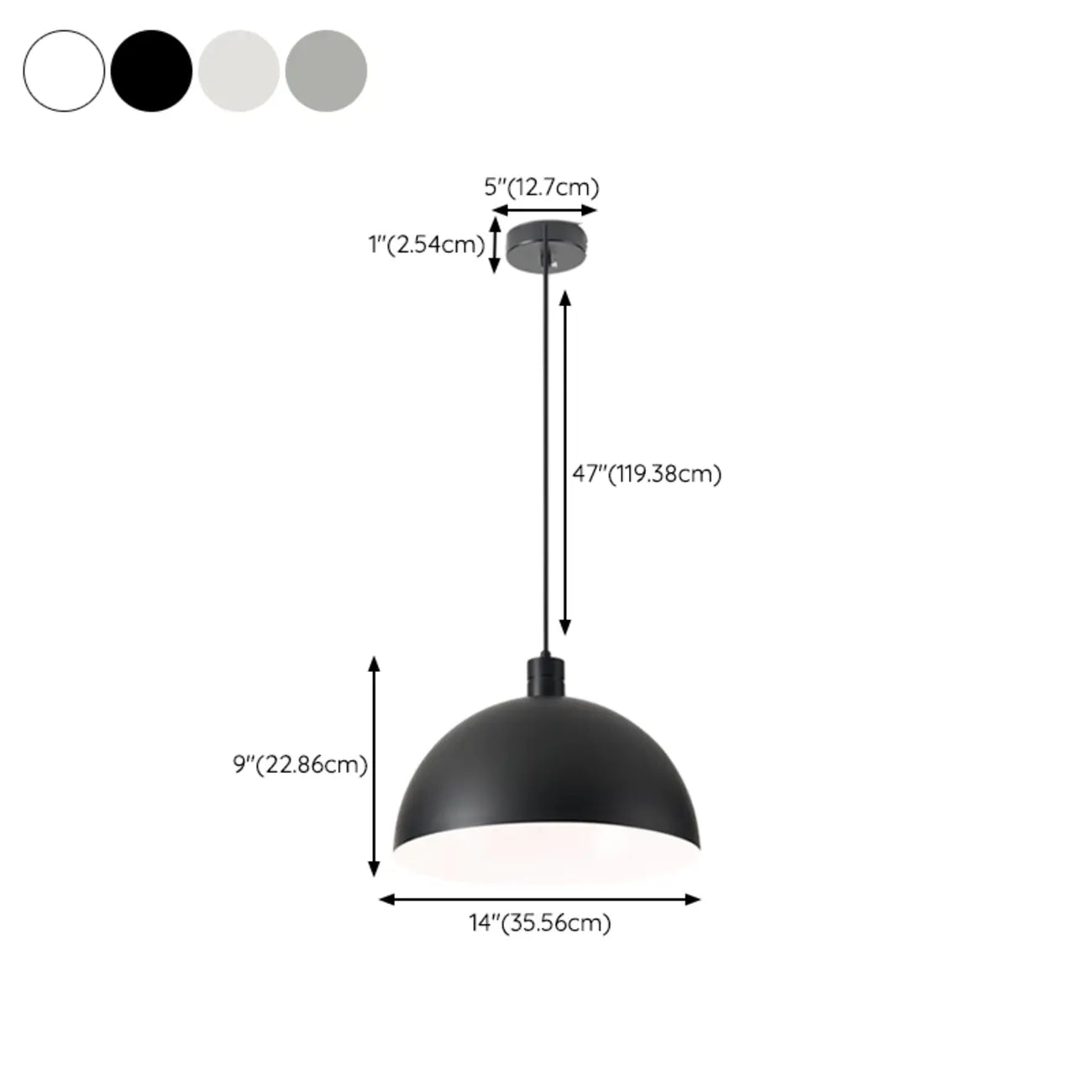 Nordic Cream Glass Dome LED Pendant Light for Living Room