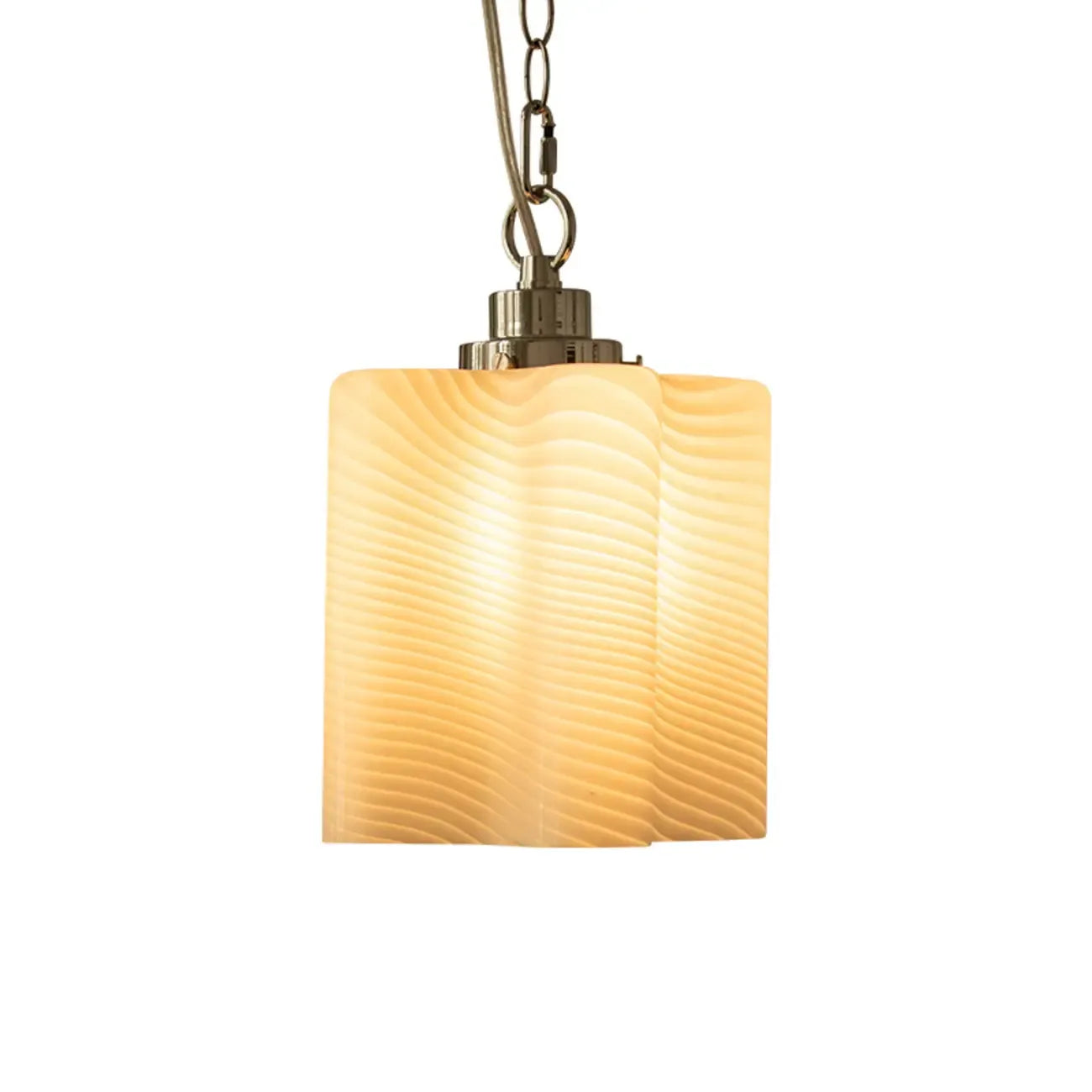 Natural Cylinder Wood Pendant Light for Living Room