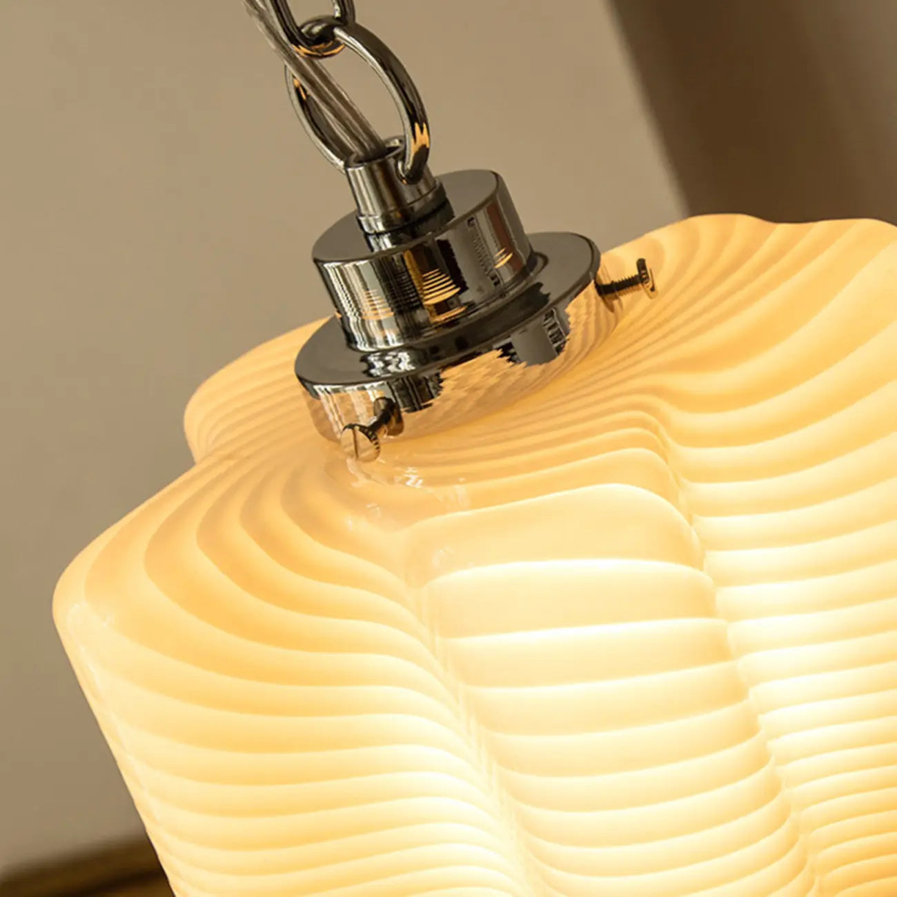 Natural Cylinder Wood Pendant Light for Living Room