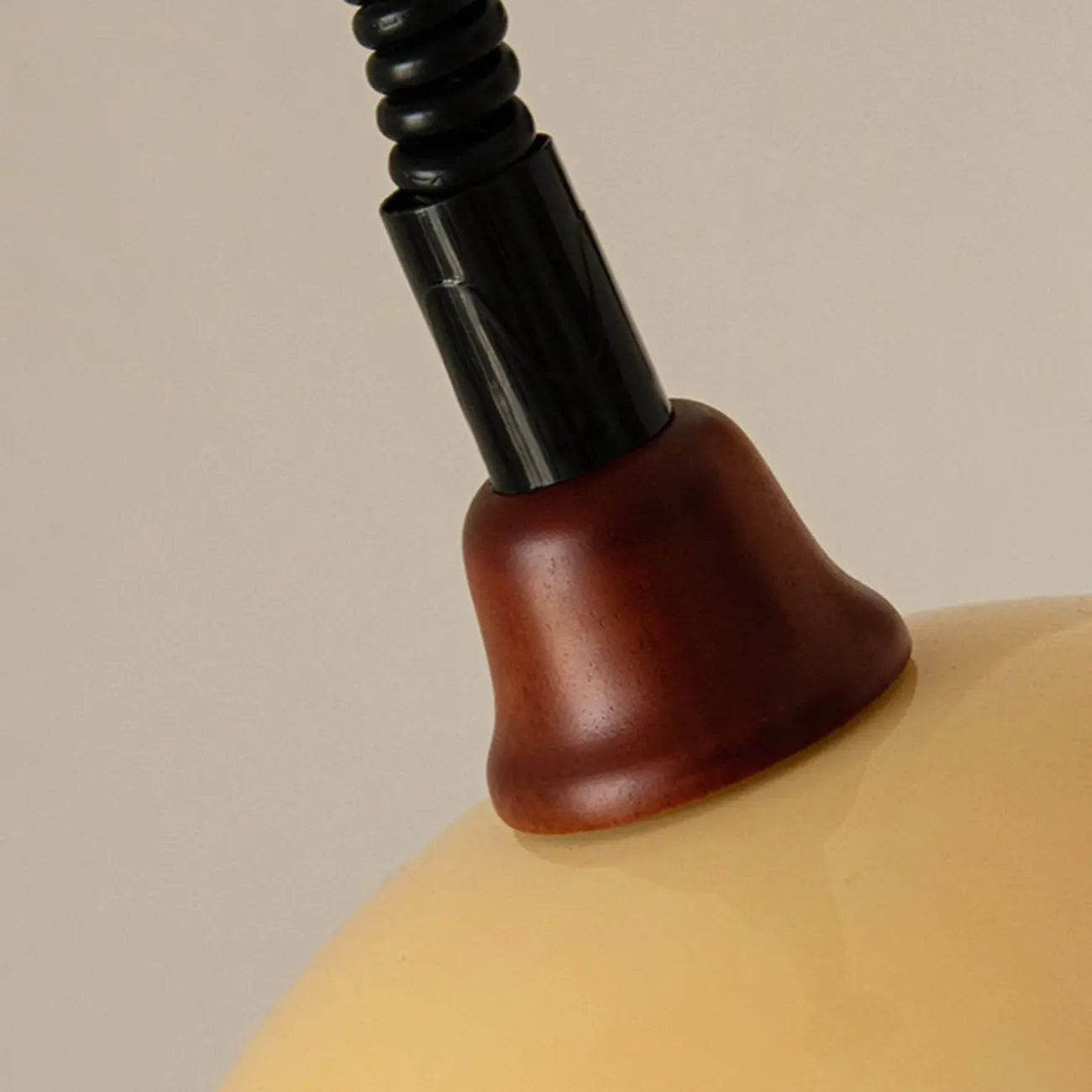 Natural Cylinder Wood Pendant Light for Living Room