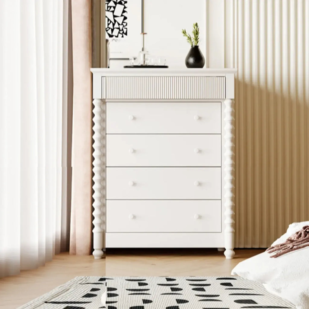 Elegant Wooden Double Dresser with 5-Drawers for Bedroom