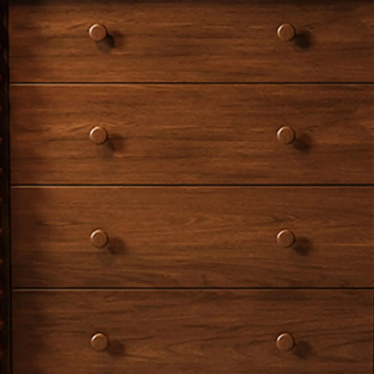 Elegant Wooden Double Dresser with 5-Drawers for Bedroom