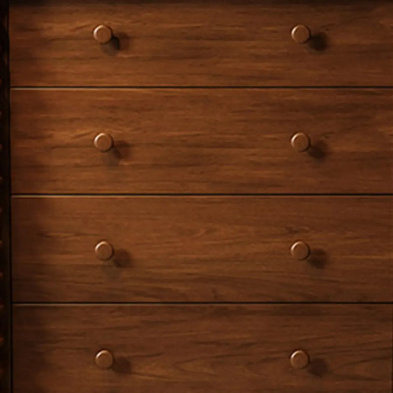 Elegant Wooden Double Dresser with 5-Drawers for Bedroom